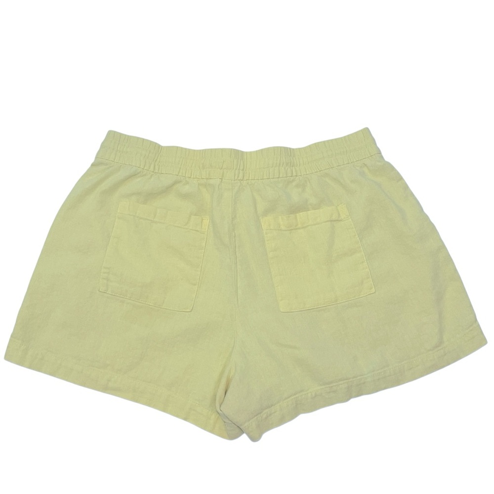 GAP Women's Linen Blend Shorts in Yellow Size Medium - Picture 2 of 9